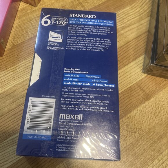 8 New Blank VHS Video Tapes 6 Hour Mr Sealed TDK T-120 min QS Premium Maxell VCR - Picture 10 of 16